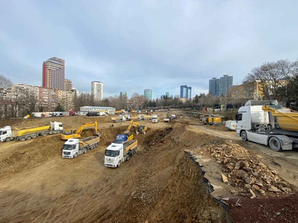 Kempinski Residences Balmumcu, İstanbul saha çalışması