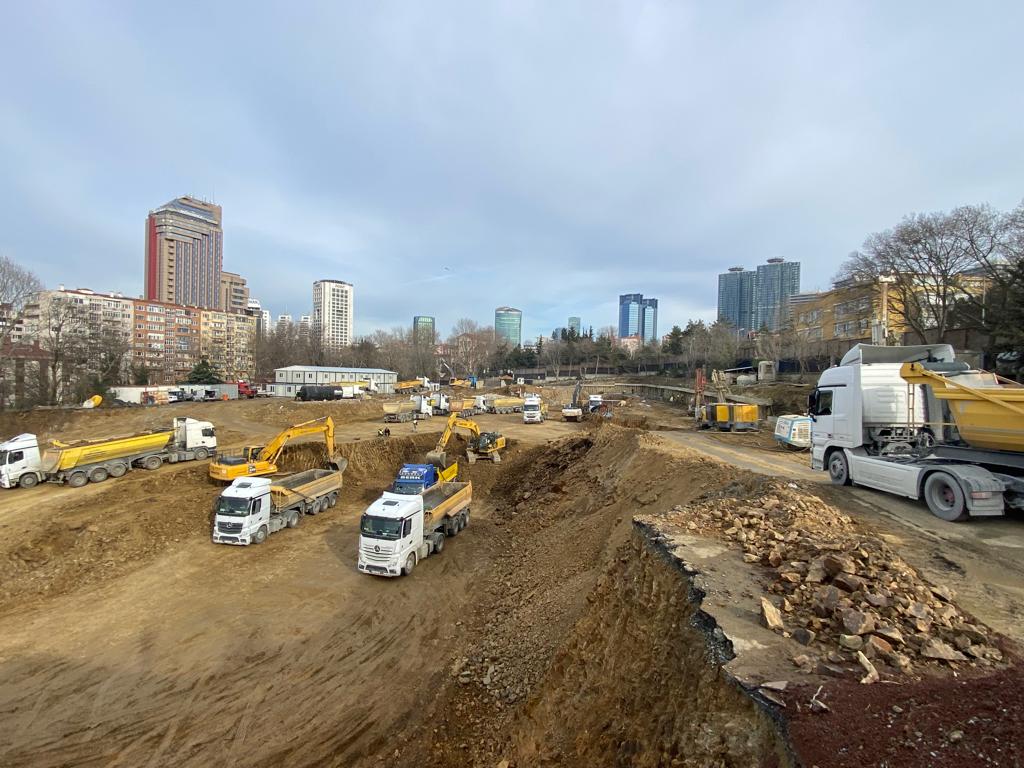 Kempinski Residences Balmumcu, İstanbul saha çalışması
